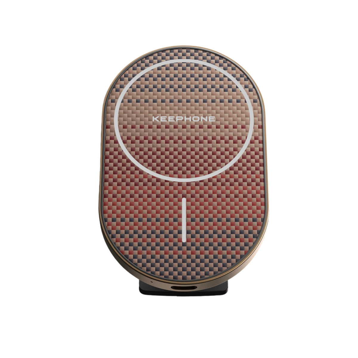 Keephone KPW-081 Kevlar Seanova 2in1 360 Derece Ayarlanabilir 15W Kablosuz Şarj Destekli Manyetik Magsafe Telefon Tutucu