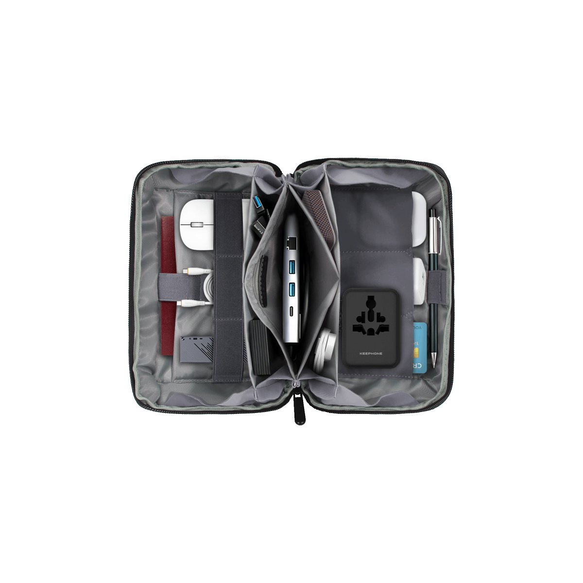 Keephone KP-LB03 Lindy Çok Amaçlı Seyahat Organizer Çantası
