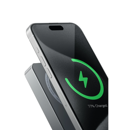 Keephone PB34 Lucci 10.000 mAh 20W Type-C 22.5W USB QC 15W Kablosuz Şarj PD Magsafe Powerbank - Titanyum