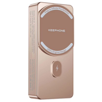 Keephone PB37 MagCube 10.000 mAh Type-C 20W PD Magsafe Destekli Powerbank - Çöl Titanyum