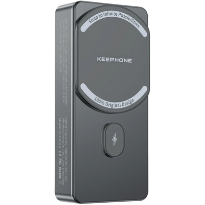 Keephone PB37 MagCube 10.000 mAh Type-C 20W PD Magsafe Destekli Powerbank - Koyu Gri