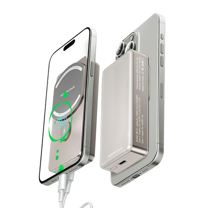 Keephone PB37 MagCube 10.000 mAh Type-C 20W PD Magsafe Destekli Powerbank - Koyu Gri