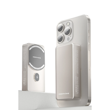 Keephone PB37 MagCube 10.000 mAh Type-C 20W PD Magsafe Destekli Powerbank - Titanyum