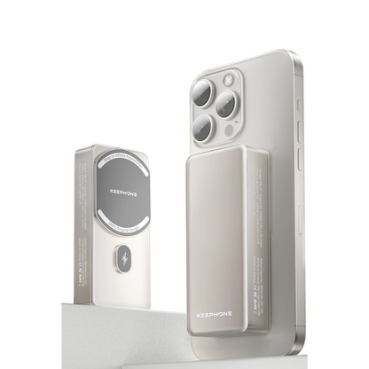 Keephone PB37 MagCube 10.000 mAh Type-C 20W PD Magsafe Destekli Powerbank - Titanyum