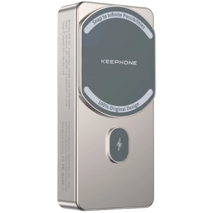 Keephone PB37 MagCube 10.000 mAh Type-C 20W PD Magsafe Destekli Powerbank - Titanyum