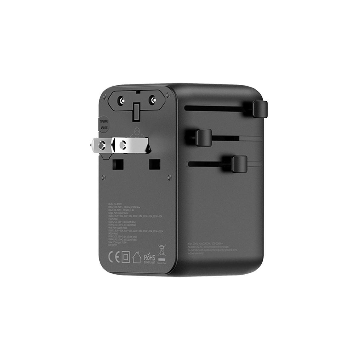 Keephone Marco 70W GaN III 70cm Makaralı Type-C Kablolu 6 Portlu Universal Şarj Aleti