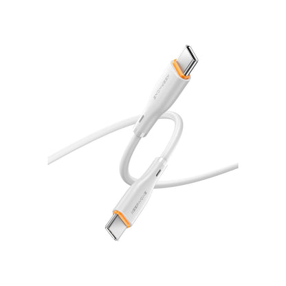 Keephone Mixeed 1 Adet 45W GaN Type-C Hızlı Şarj Adaptörü ve 60W Type-C Şarj Kablosu – Beyaz