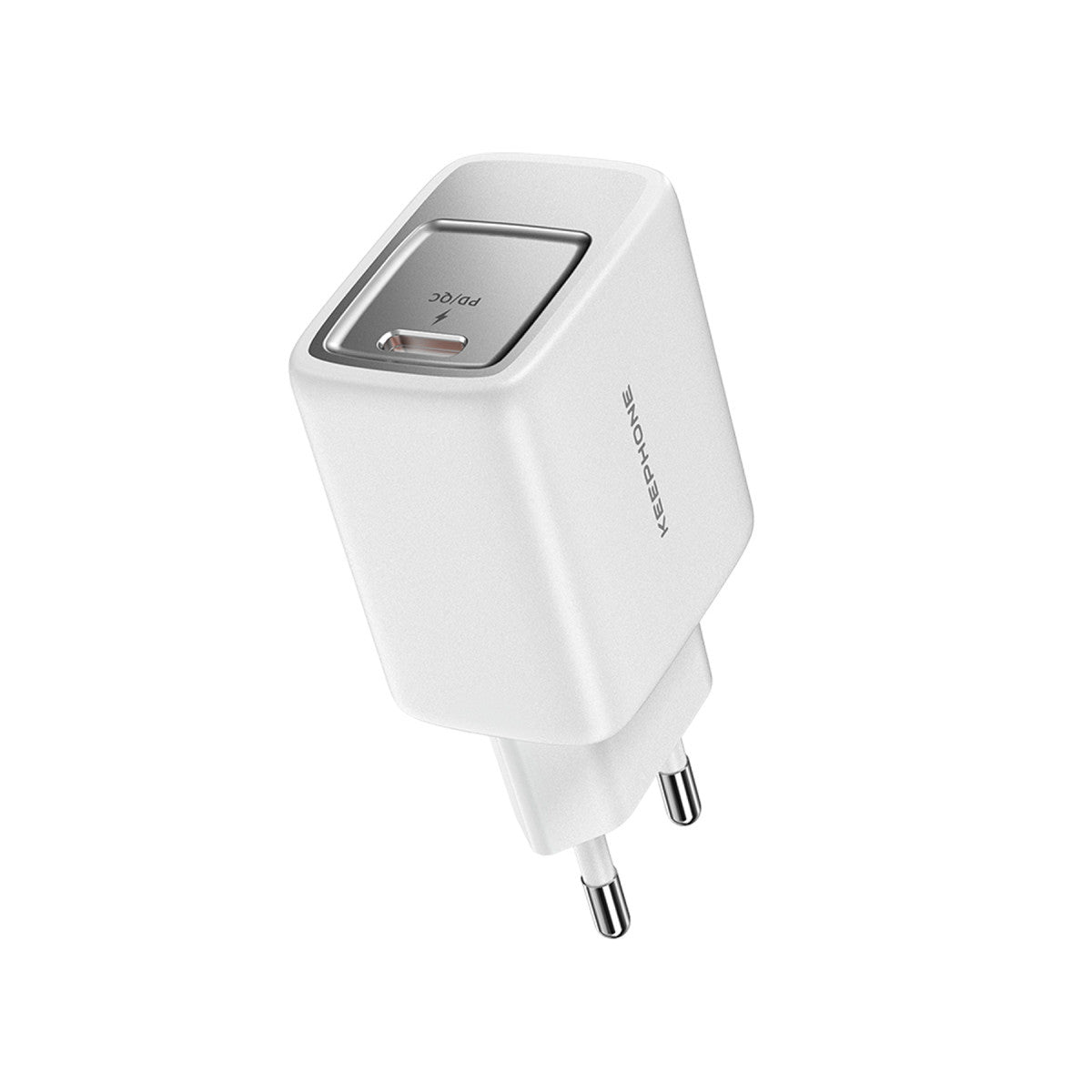 Keephone Mixeed 1 Adet 45W GaN Type-C Hızlı Şarj Adaptörü ve 60W Type-C Şarj Kablosu – Beyaz