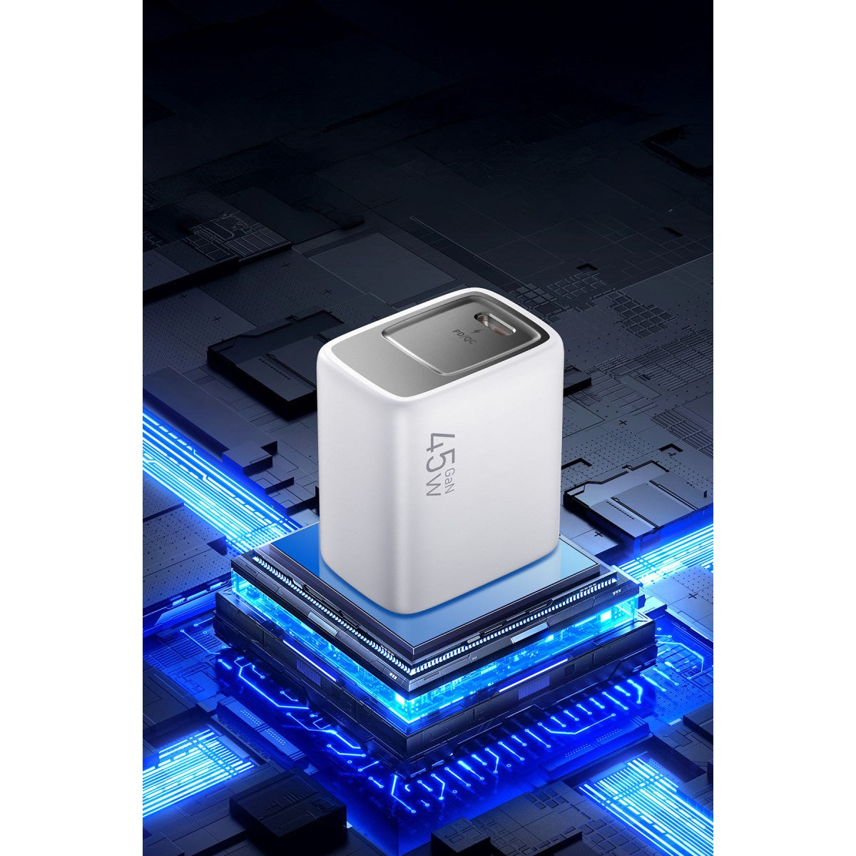 Keephone Mixeed 1 Adet 45W GaN Type-C Hızlı Şarj Adaptörü ve 60W Type-C Şarj Kablosu – Beyaz