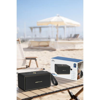 Keephone MusicPod 40W BT 5.3 RGB Işıklı Yüksek Bass Özellikli HiFi Kablosuz Hoparlör – Siyah