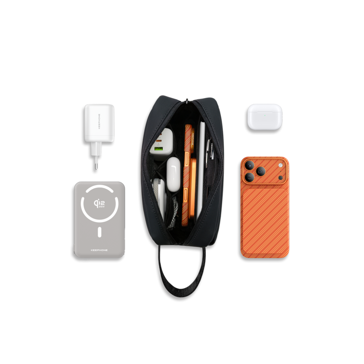Keephone KP-LB04 Nappa Çok Amaçlı Seyahat Organizer Çantası