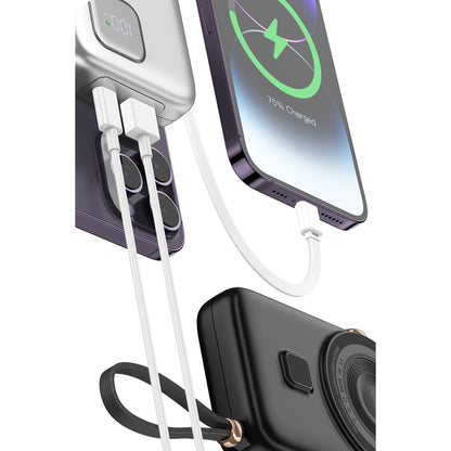 Keephone PB17 RapidPower 10.000 mAh 20W Type-C 20W Lightning 22.5W USB 15W Kablosuz Şarj PD Magsafe Powerbank