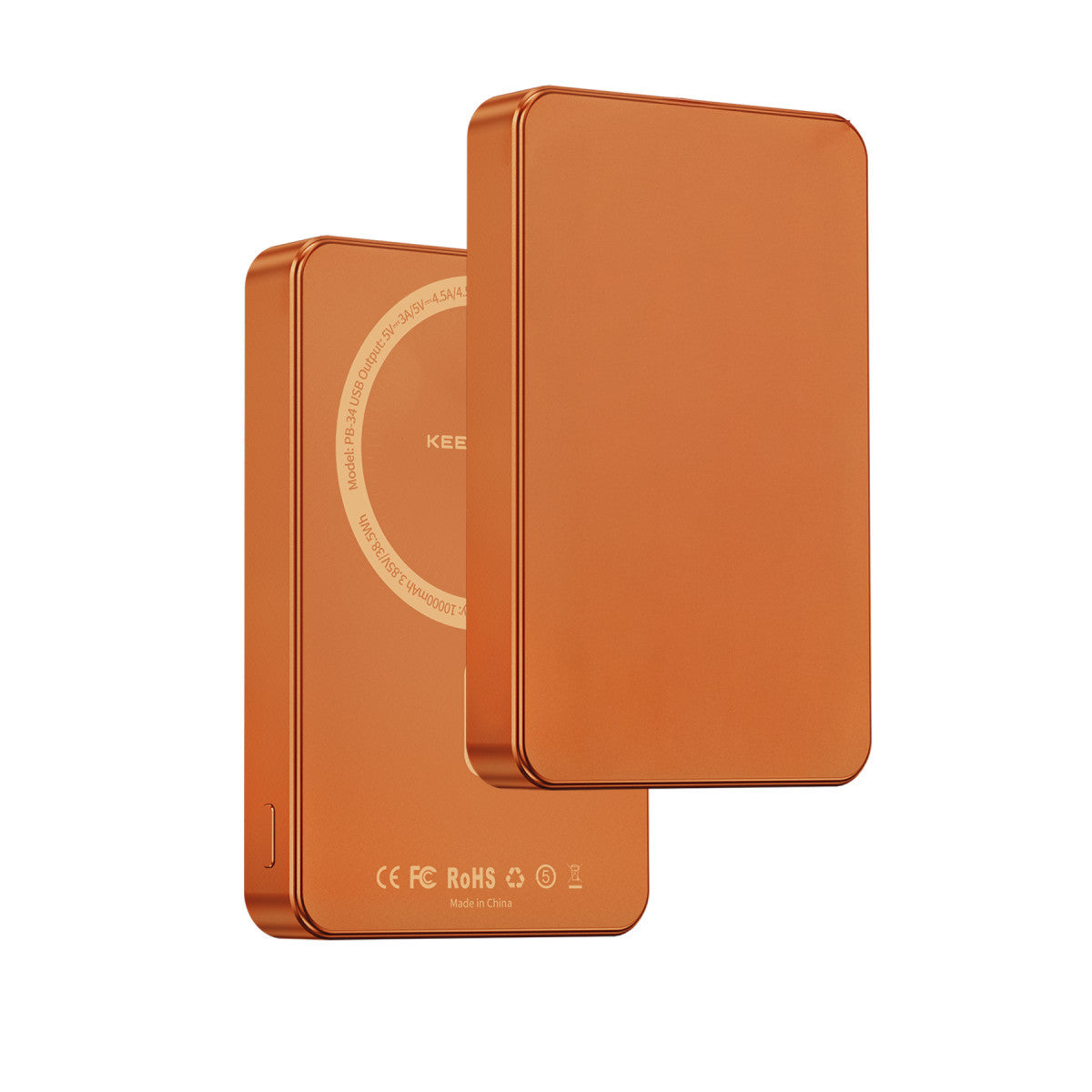 Keephone PB34 Lucci 10.000 mAh 20W Type-C 22.5W USB QC 15W Kablosuz Şarj PD Magsafe Powerbank