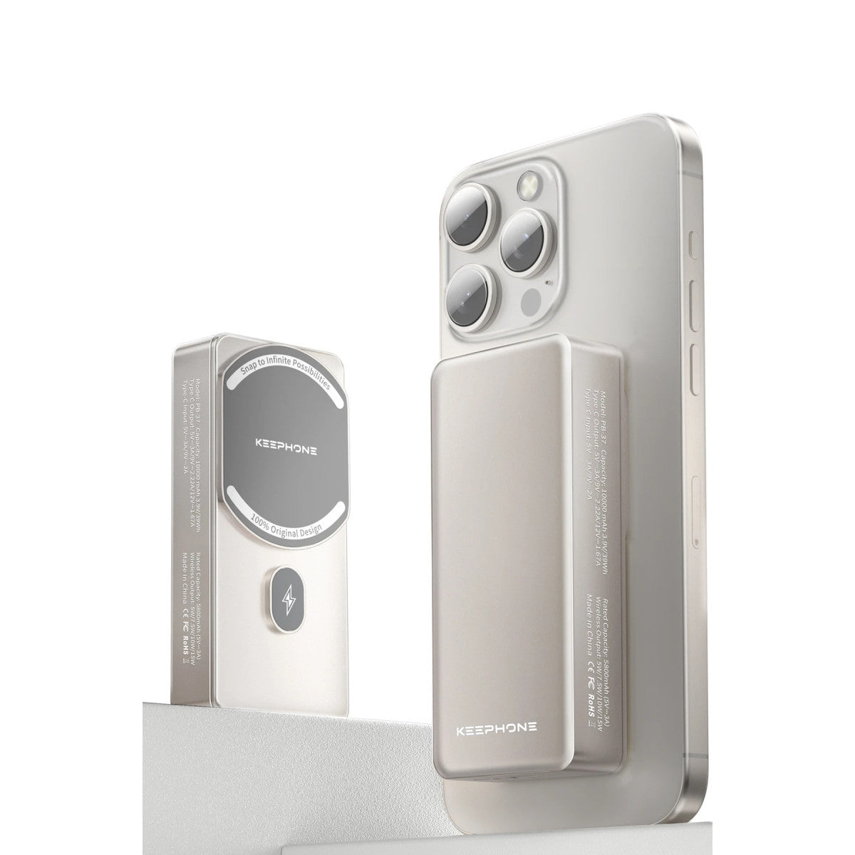 Keephone PB37 MagCube 10.000 mAh Type-C 20W PD Magsafe Destekli Powerbank