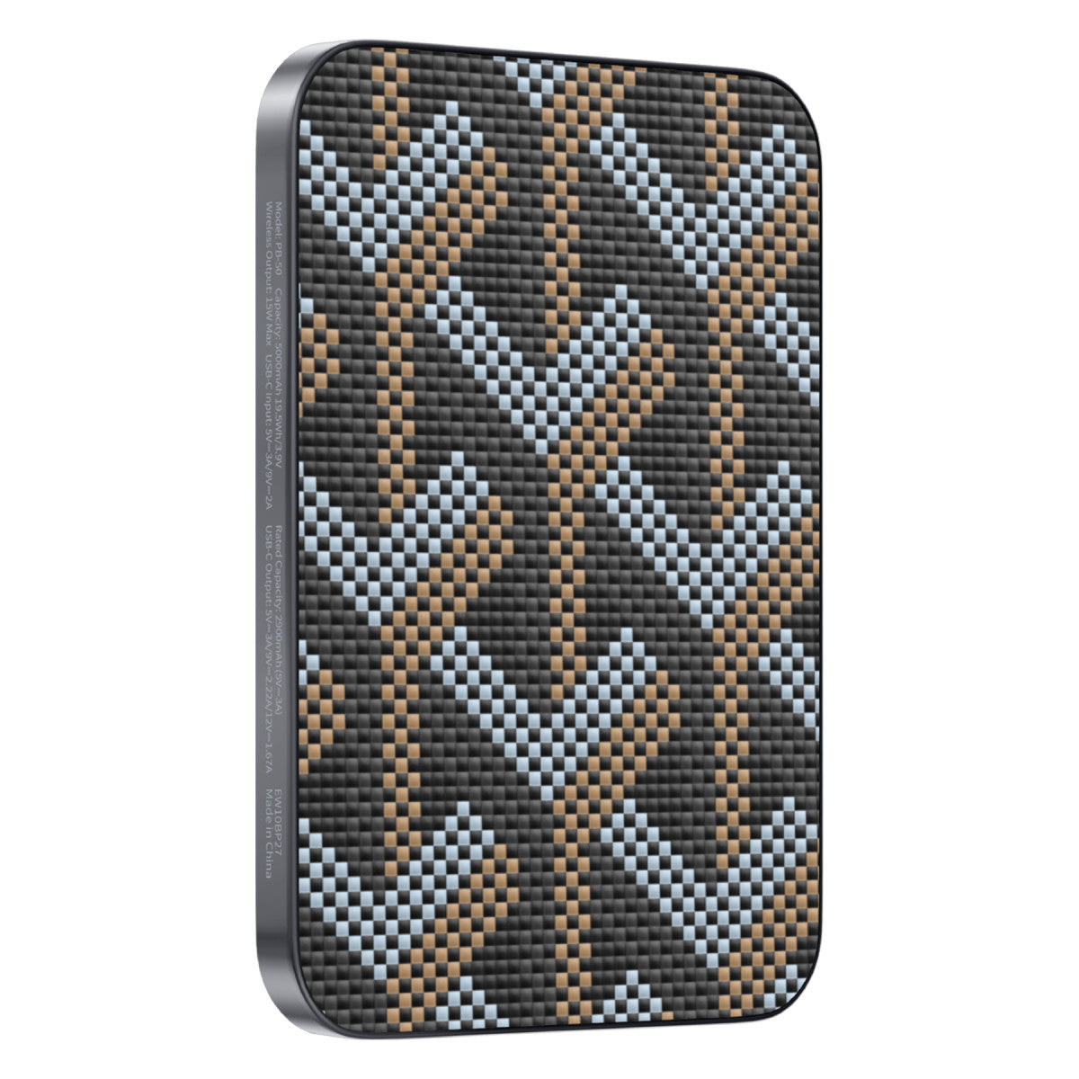 Keephone PB50 Brendy Kevlar 5.000 mAh 20W Type-C ve 15W Kablosuz Şarj Destekli Magsafe Powerbank