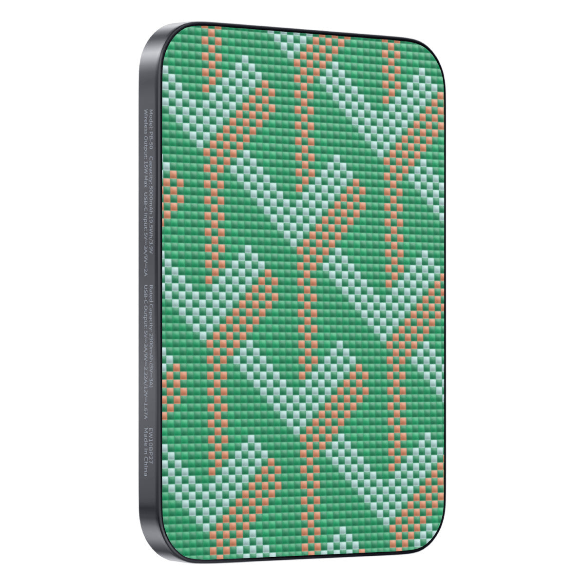 Keephone PB50 Brendy Kevlar 5.000 mAh 20W Type-C ve 15W Kablosuz Şarj Destekli Magsafe Powerbank