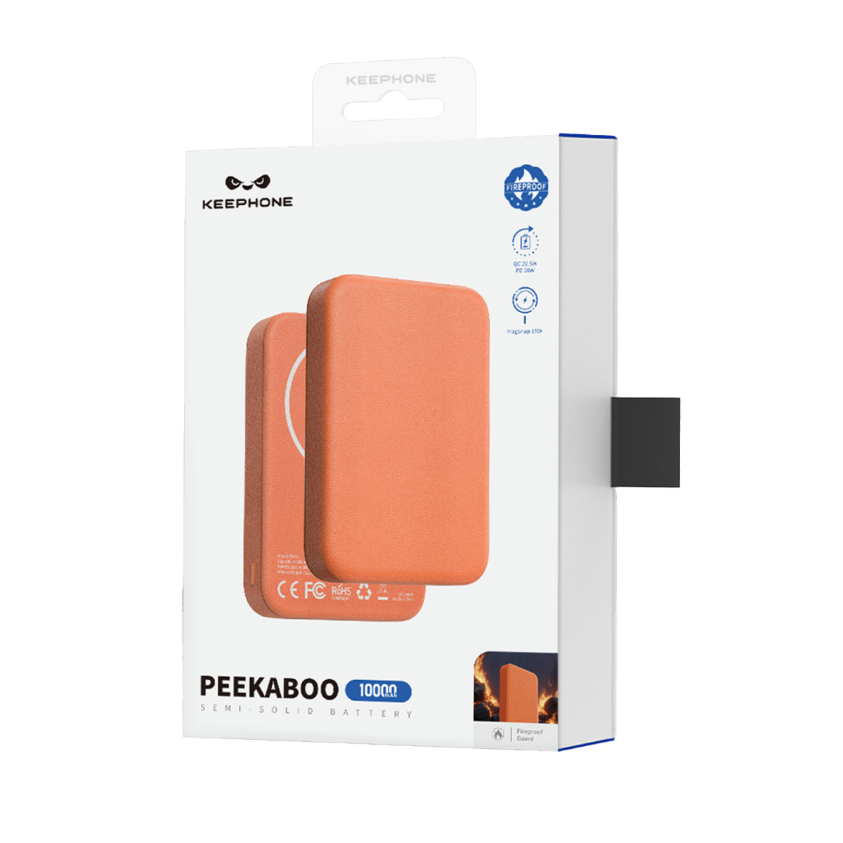 Keephone PB58 Peekaboo 10.000 mAh 20W PD ve 15W MagSafe Uyumlu Powerbank
