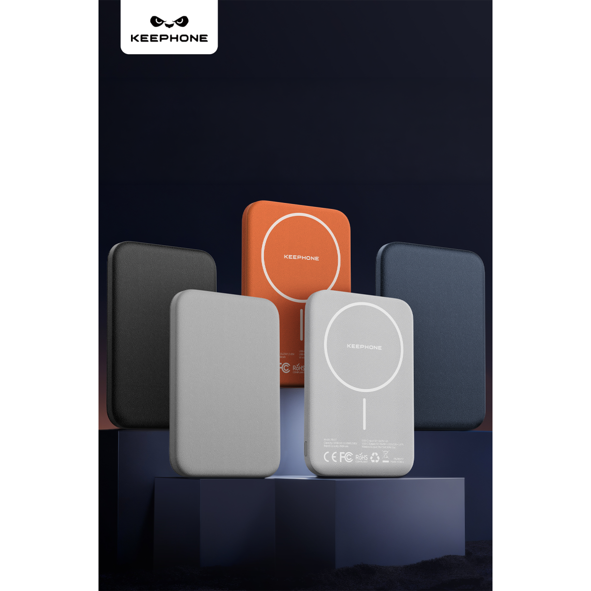 Keephone PB57 Peekaboo 5.000 mAh 20W PD ve 15W MagSafe Uyumlu Powerbank