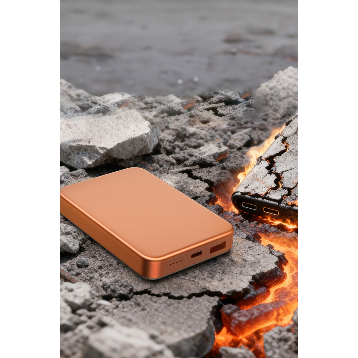 Keephone PB60 Glossey 10.000 mAh 22.5W USB 20W Type-C ve 15W Kablosuz Şarj Semi Solid Destekli Magsafe Powerbank