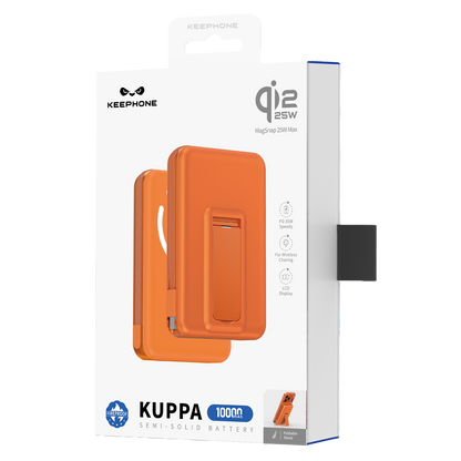 Keephone PB63 KUPPA 10000 mAh 25W Qi2 MagSafe Manyetik ve Semi-Solid Destekli Powerbank