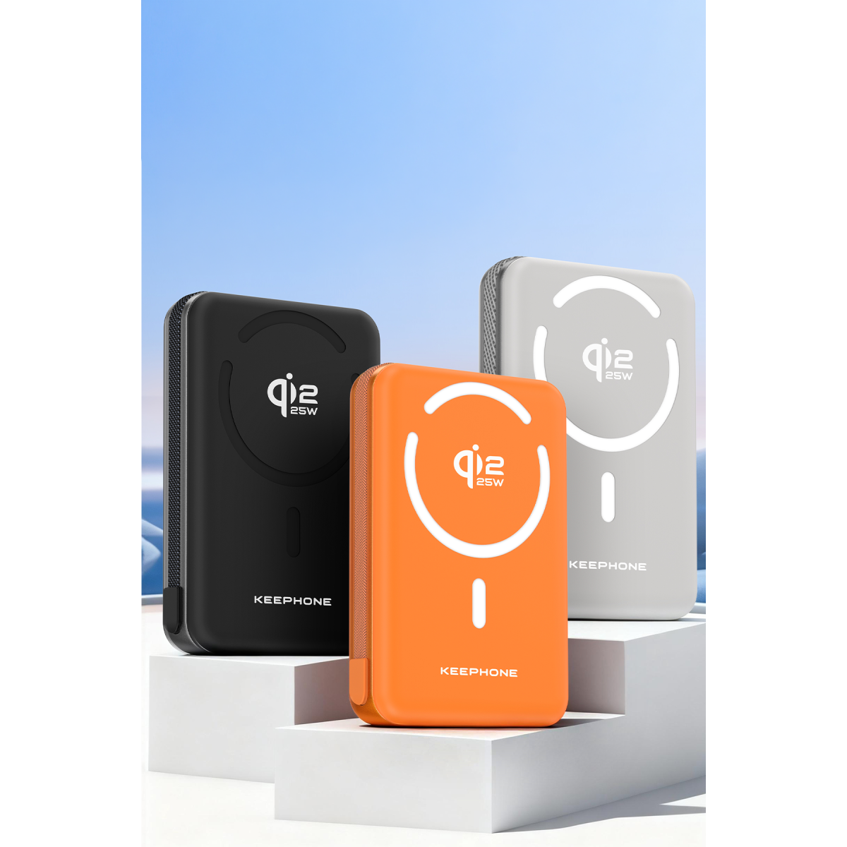 Keephone PB63 KUPPA 10000 mAh 25W Qi2 MagSafe Manyetik ve Semi-Solid Destekli Powerbank
