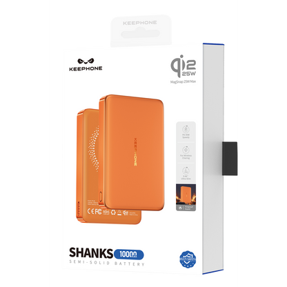 Keephone PB68 Shanks 10.000 mAh 25W Qi2 MagSafe ve Semi Solid Destekli Powerbank