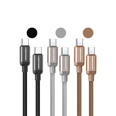 Keephone Pitta 1.2M 60W Örgülü Type-C to Type-C PD Hızlı Şarj Data Kablosu