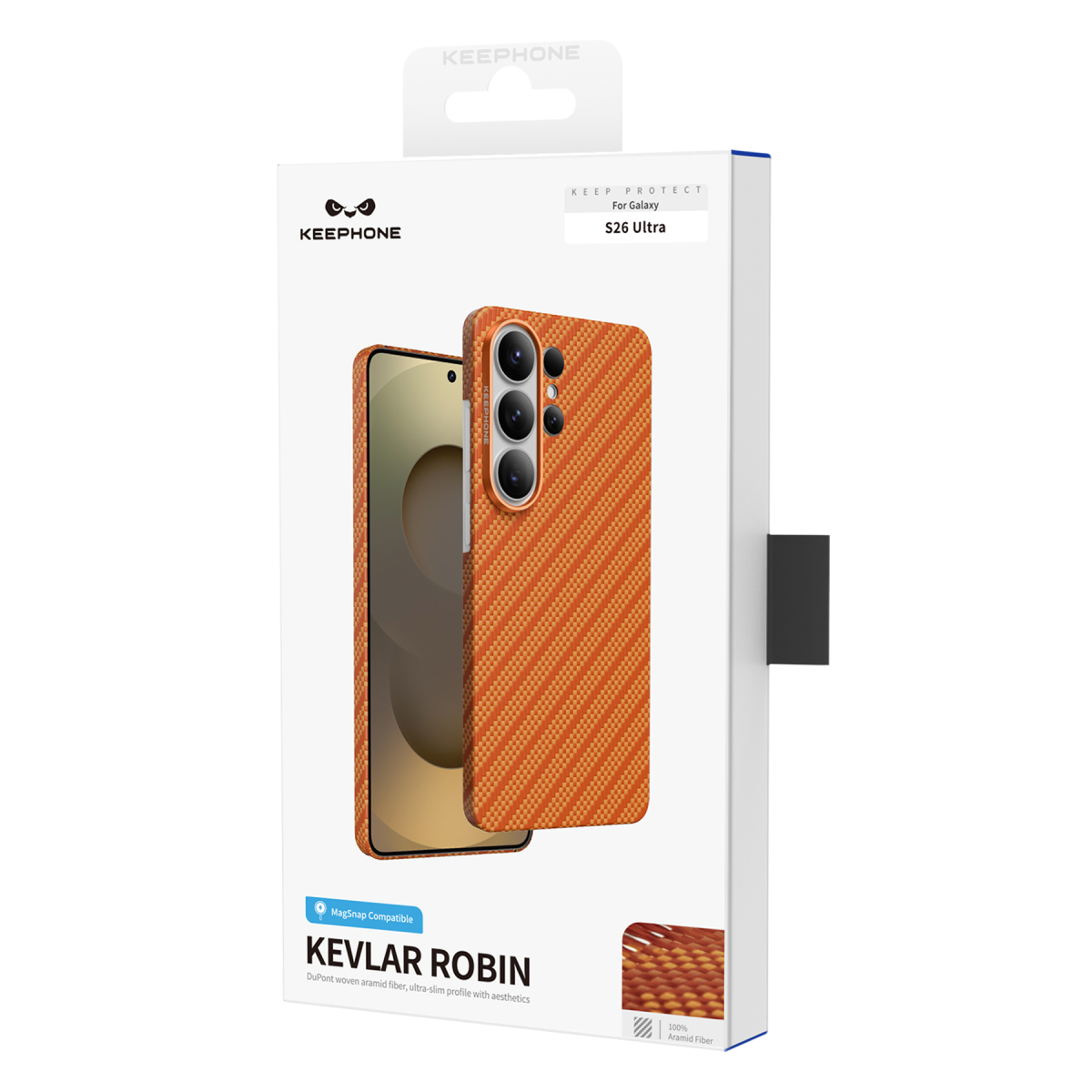 Keephone Samsun Galaxy S26 Ultra Kevlar Robin Magsafe Kılıf