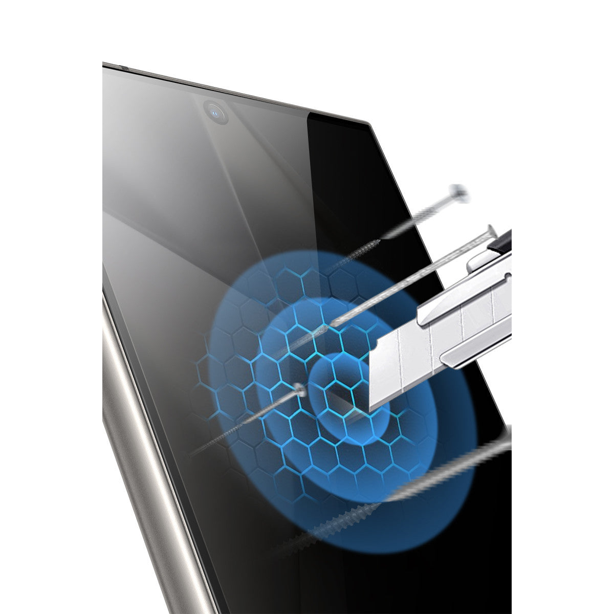 Keephone Samsung Galaxy S24 Ultra Ultra Privacy 2.5D Cam Ekran Koruyucu
