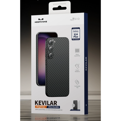 Keephone Samsung Galaxy S25 Ultra Kevlar Magsafe Kılıf - Siyah