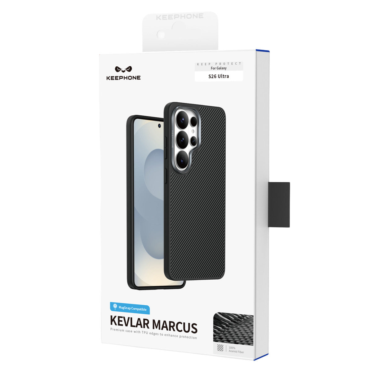 Keephone Samsung Galaxy S26 Ultra Kevlar Marcus Magsafe Kapak