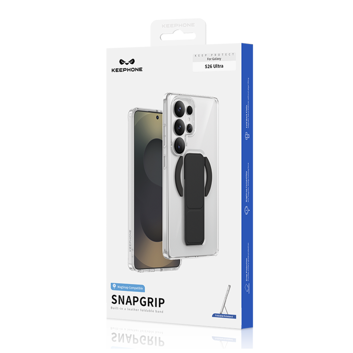 Keephone Samsung Galaxy S26 Ultra Snapgrip Standlı Manyetik Magsafe Kapak