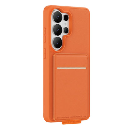 Keephone Samsung Galaxy S26 Ultra Suedea Kartvizitli Standlı Kapak