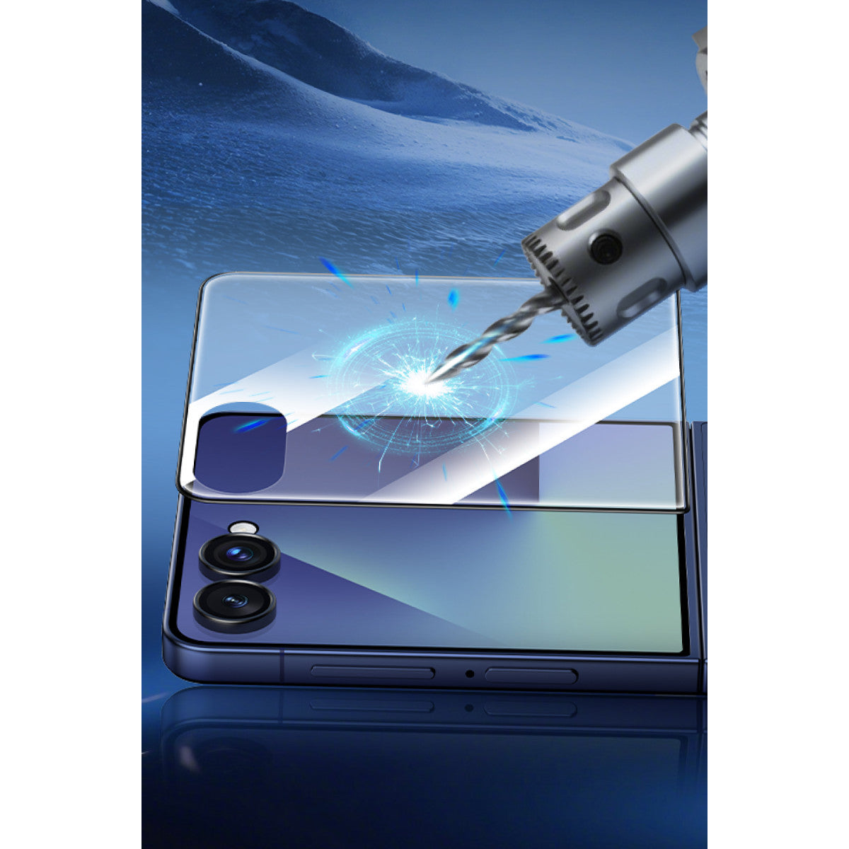 Keephone Samsung Galaxy Z Flip 7 Crystal Combo 2.5D HD Ekran Koruyucu