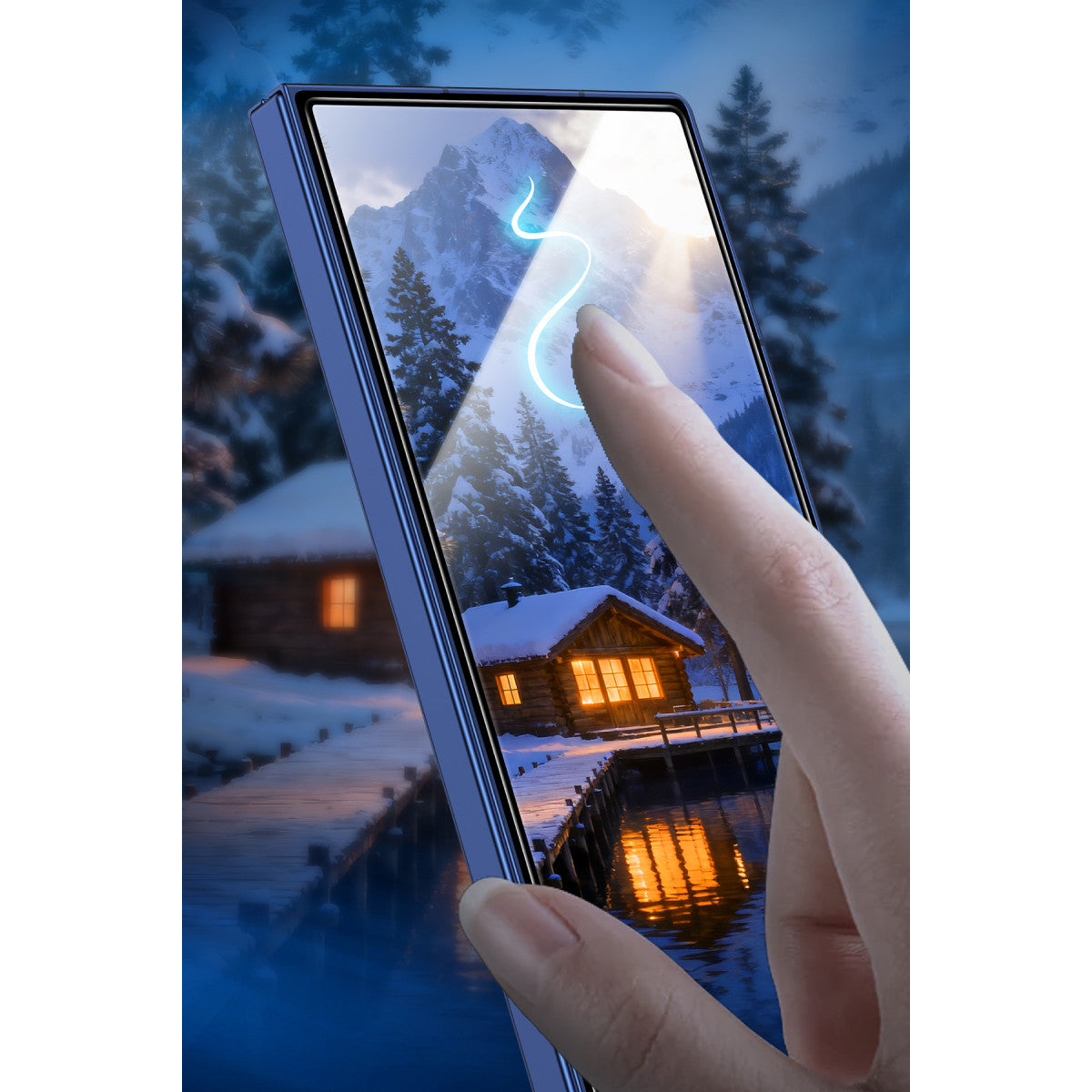 Keephone Samsung Galaxy Z Fold 7 Crystal Combo 2.5D HD Ekran Koruyucu