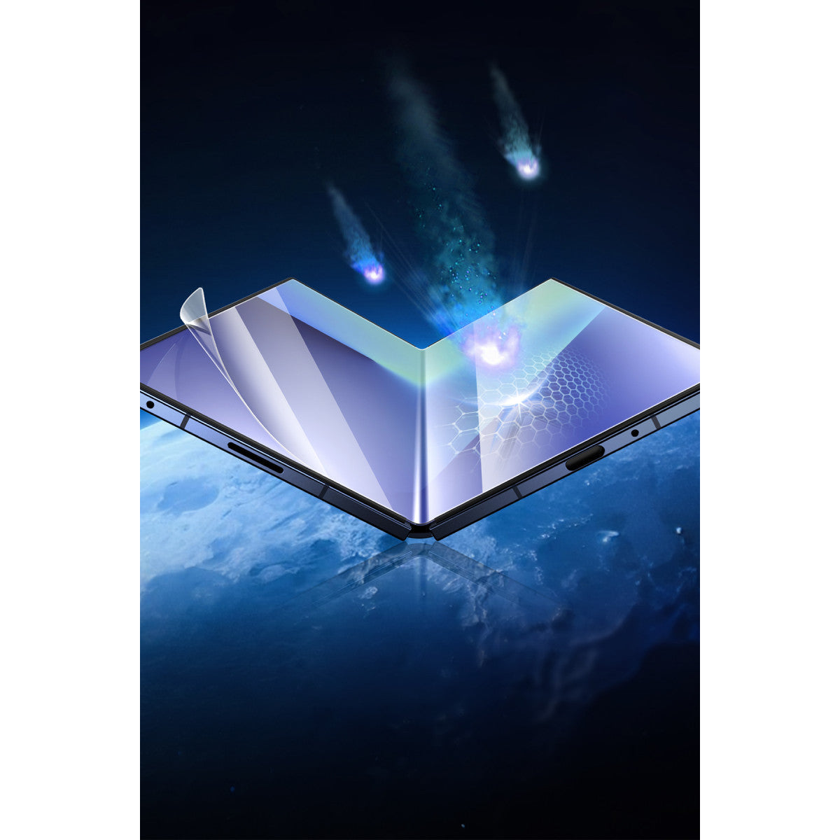 Keephone Samsung Galaxy Z Fold 7 Crystal Combo 2.5D HD Ekran Koruyucu