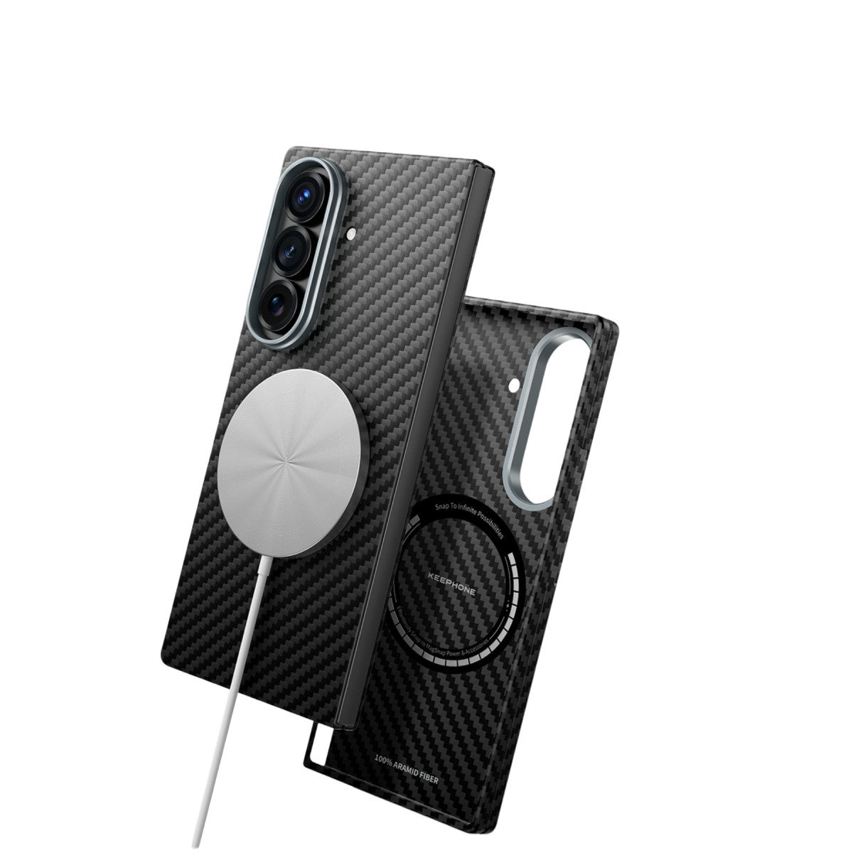 Keephone Samsung Galaxy Z Fold 7 Kevlar Diago Magsafe Kılıf
