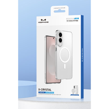 Keephone Samsung S25 Edge X-Crystal Slim Magsafe Kılıf