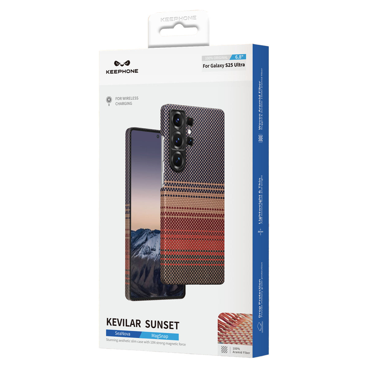 Keephone Samsung S25 Ultra Kevlar Seanova Magsafe Kılıf