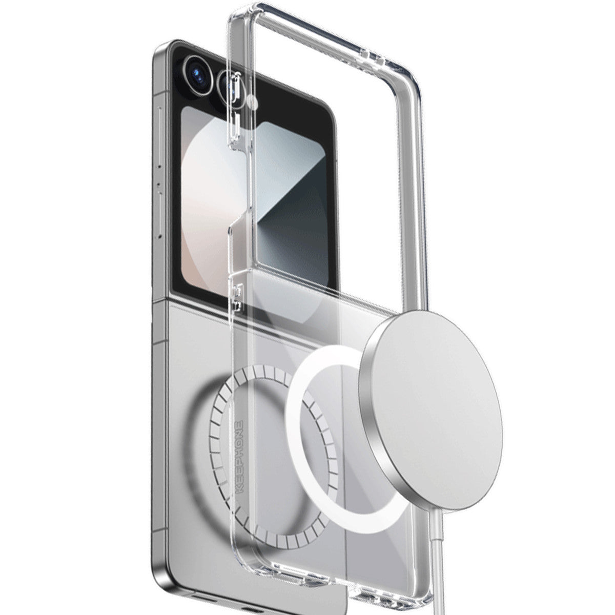 Keephone Samsung Galaxy Z Flip 7 X-Crystal Slim Magsafe Kılıf