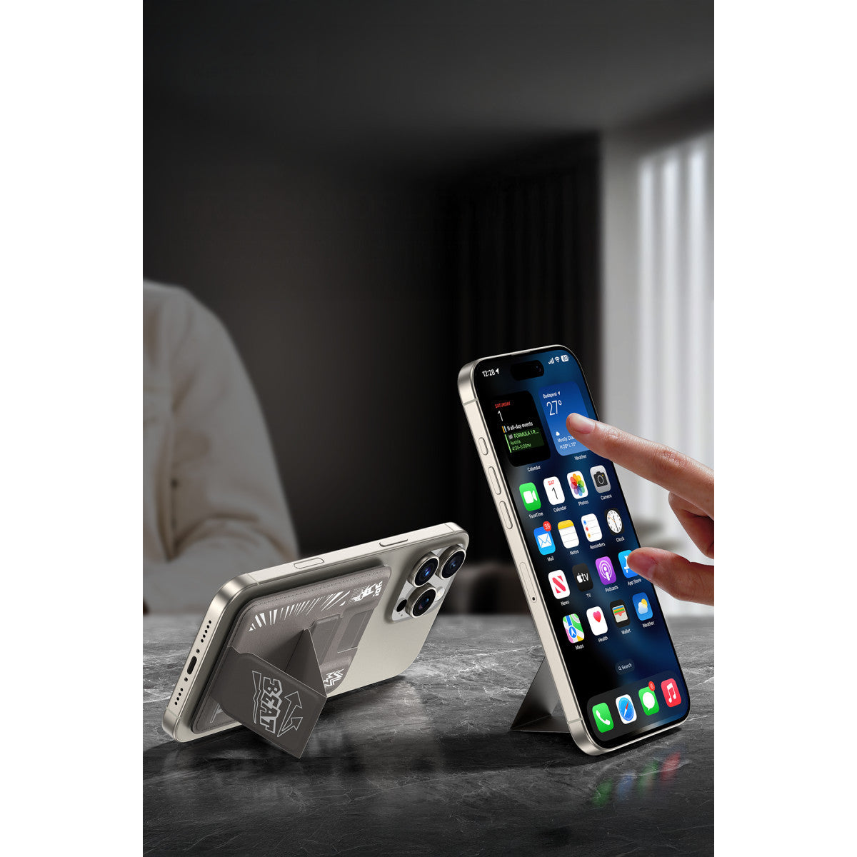Keephone SnapFit Stant Özellikli Magsafe Kartlık