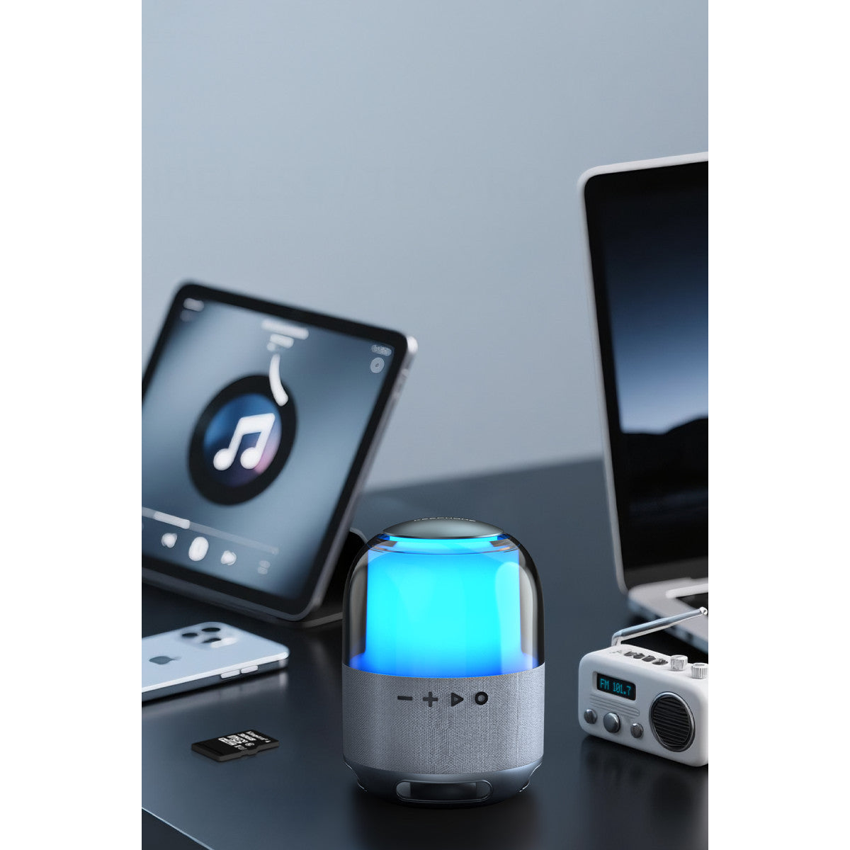 Keephone SongPod 5W BT 5.3 RGB Işıklı Yüksek Bass Özellikli HiFi Kablosuz Hoparlör
