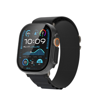 Keephone Apple Watch 42mm 360X Defense Camlı Kasa Ekran Koruyucu - Siyah