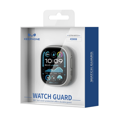 Keephone Apple Watch 42mm 360X Defense Camlı Kasa Ekran Koruyucu - Siyah