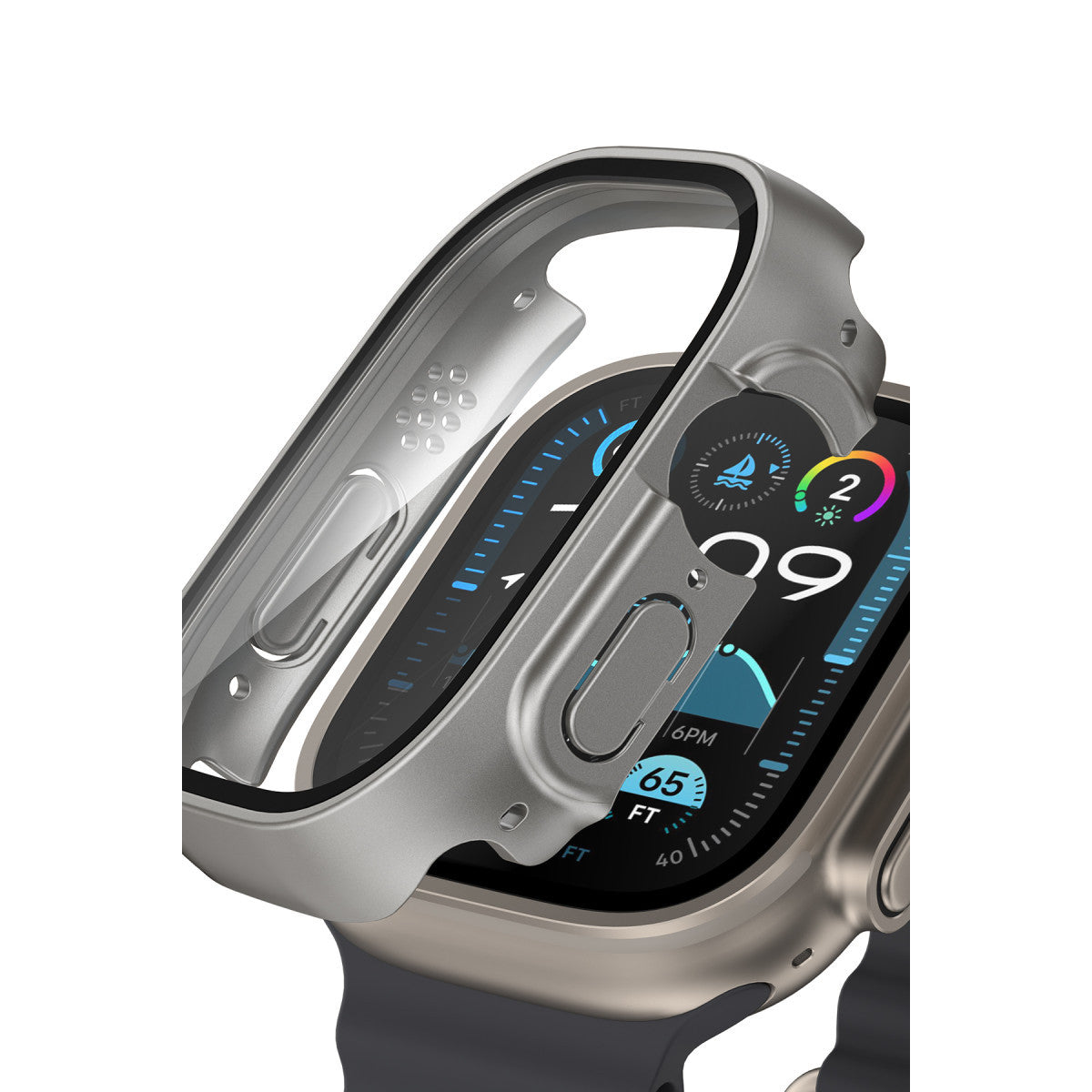 Keephone Apple Watch 42mm 360X Defense Camlı Kasa Ekran Koruyucu