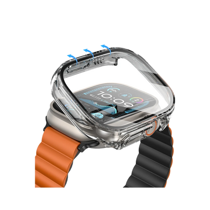 Keephone Apple Watch 42mm Air Armor Camlı Kasa Ekran Koruyucu - Şeffaf