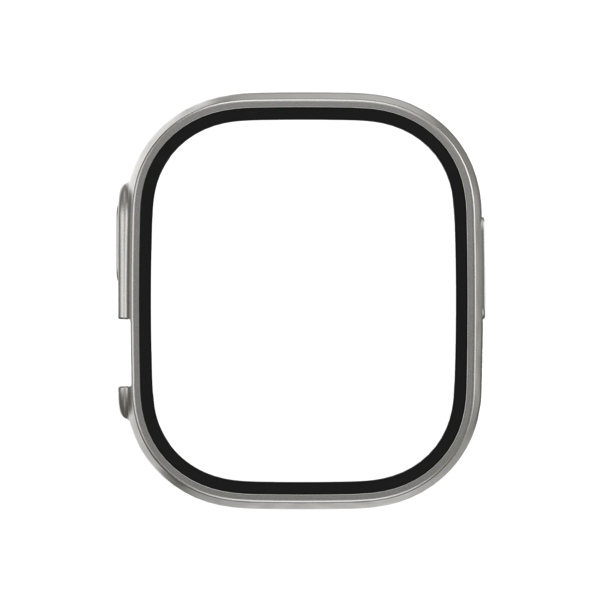 Keephone Apple Watch Ultra 49mm 360X Defense Camlı Kasa Ekran Koruyucu - Siyah