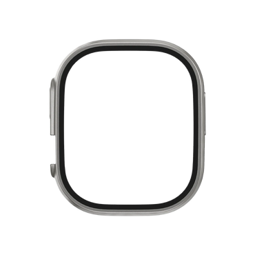 Keephone Apple Watch Ultra 49mm 360X Defense Camlı Kasa Ekran Koruyucu - Titanyum