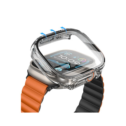 Keephone Apple Watch Ultra 49mm Air Armor Camlı Kasa Ekran Koruyucu