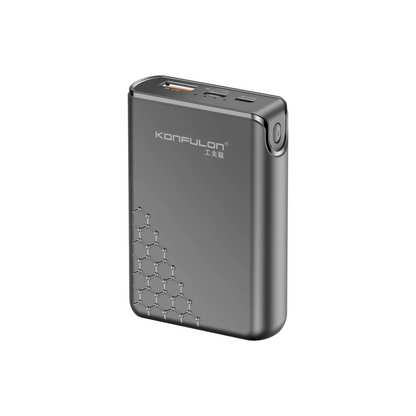 Konfulon A6Q 22.5W Usb 3.0 ve 20W Type-C Çıkışlı 10.000 mAh PD Powerbank - Siyah
